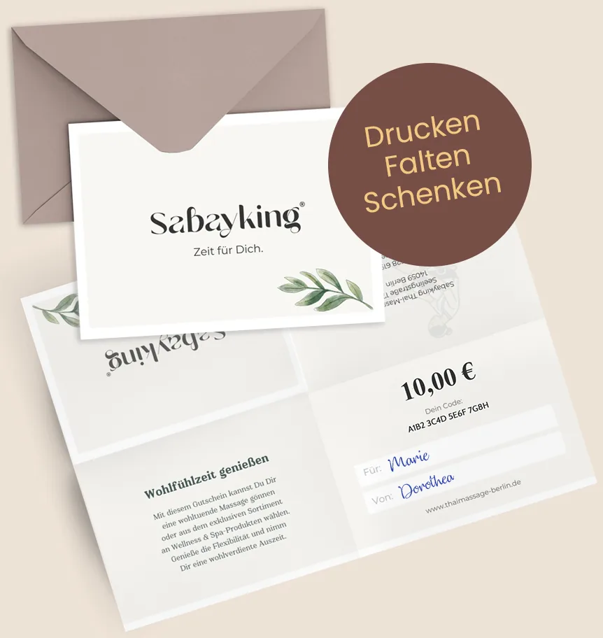 Geschenkidee Entspannung Berlin Kostenloser Massage Gutschein